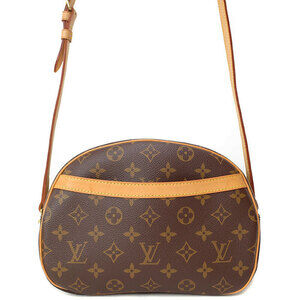 Louis Vuitton Monogram Leather Blois Shoulder Bag Brown